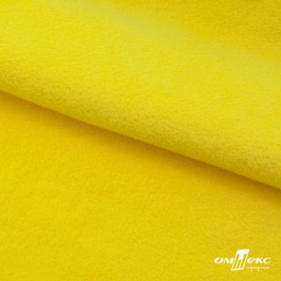 Флис DTY 14-0760, 240 г/м2, шир. 150 см, цвет яркий желтый - купить в Иваново. Цена 640.46 руб.