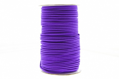 0370-1301-Шнур эластичный 3 мм, (уп.100+/-1м), цв.175- фиолет - купить в Иваново. Цена: 459.62 руб.