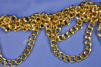 Цепь металл декоративная №11 (17*13) золото (10+/-1 м)  - купить в Иваново. Цена: 1 341.87 руб.