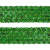 Тесьма с пайетками D4, шир. 35 мм/уп. 25+/-1 м, цвет зелёный - купить в Иваново. Цена: 1 308.30 руб.