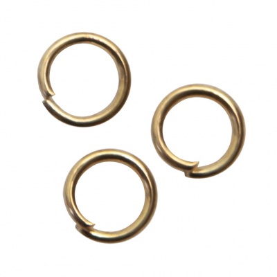 Кольцо  соединительное для бижутерии 5 мм, цв.-золото - купить в Иваново. Цена: 0.44 руб.