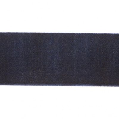 Лента бархатная нейлон, шир.25 мм, (упак. 45,7м), цв.180-т.синий - купить в Иваново. Цена: 800.84 руб.
