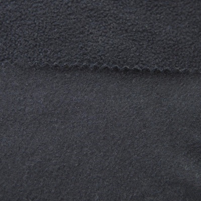 Флис DTY, 130 г/м2, шир. 150 см, цвет чёрный - купить в Иваново. Цена 694.22 руб.