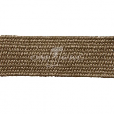 Тесьма отделочная полипропиленовая плетеная эластичная #2, шир. 40мм, цв.- соломенный - купить в Иваново. Цена: 50.99 руб.