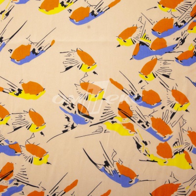 Плательная ткань "Софи" 14.1, 75 гр/м2, шир.150 см, принт птицы - купить в Иваново. Цена 241.49 руб.
