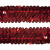 Тесьма с пайетками 3, шир. 30 мм/уп. 25+/-1 м, цвет красный - купить в Иваново. Цена: 1 087.39 руб.
