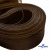 Регилиновая лента, шир.80мм, (уп.25 ярд), цв.- коричневый - купить в Иваново. Цена: 648.89 руб.