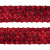 Тесьма с пайетками 3, шир. 35 мм/уп. 25+/-1 м, цвет красный - купить в Иваново. Цена: 1 308.30 руб.