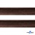 Кант атласный 074, шир. 12 мм (в упак. 65,8 м), цвет коричневый - купить в Иваново. Цена: 237.16 руб.