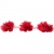 Тесьма плетеная "Рюш", упак. 9,14 м, цвет красный - купить в Иваново. Цена: 46.82 руб.