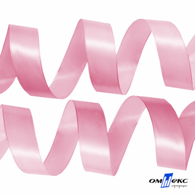 050-нежно-розовый Лента атласная упаковочная (В) 85+/-5гр/м2, шир.25 мм (1/2), 25+/-1 м - купить в Иваново. Цена: 53.96 руб.