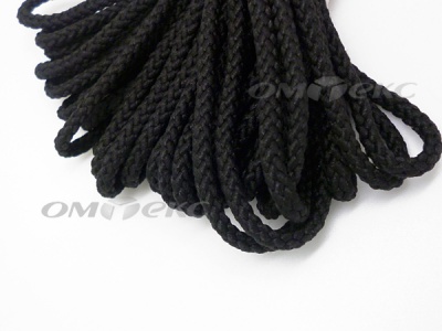 Шнур В-035 4 мм круп.плетение 100 м черный - купить в Иваново. Цена: 156.40 руб.