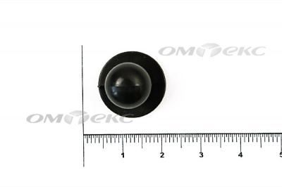 Пуговица поварская "Пукля", 10 мм, цвет чёрный - купить в Иваново. Цена: 2.03 руб.