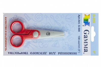 Ножницы G-508 детские 130 мм - купить в Иваново. Цена: 118.32 руб.