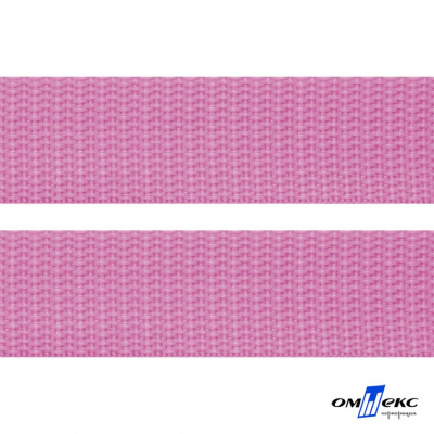 Розовый- цв.513-Текстильная лента-стропа 550 гр/м2 ,100% пэ шир.30 мм (боб.50+/-1 м) - купить в Иваново. Цена: 475.36 руб.