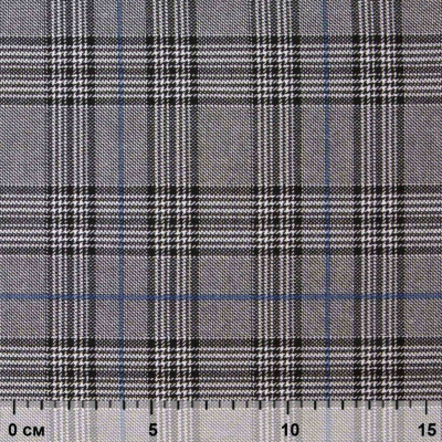 Ткань костюмная "Клер" 80% P, 16% R, 4% S, 200 г/м2, шир.150 см,#3 цв-серый/синий - купить в Иваново. Цена 412.02 руб.