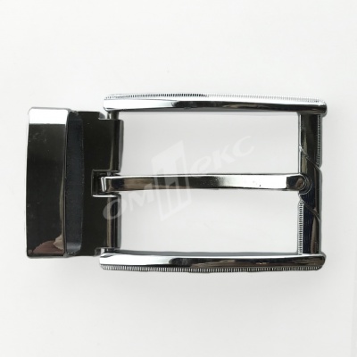 Пряжка металлическая для мужского ремня 845005А#2 (шир.ремня 40 мм), цв.-никель - купить в Иваново. Цена: 110.29 руб.
