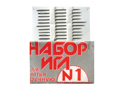 Набор игл для шитья №1(Россия) с26-275 - купить в Иваново. Цена: 65.35 руб.
