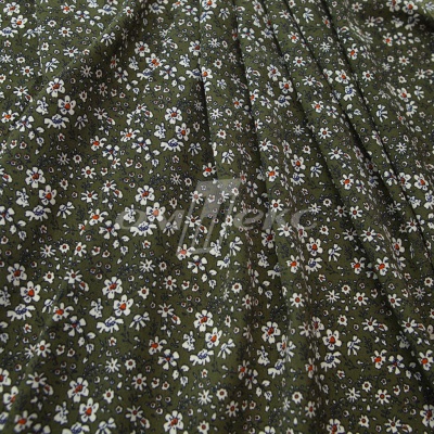 Плательная ткань "Фламенко" 11.2, 80 гр/м2, шир.150 см, принт растительный - купить в Иваново. Цена 259.21 руб.