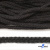 Шнур плетеный d-6 мм круглый, 70% хлопок 30% полиэстер, уп.90+/-1 м, цв.1078-черный - купить в Иваново. Цена: 588 руб.