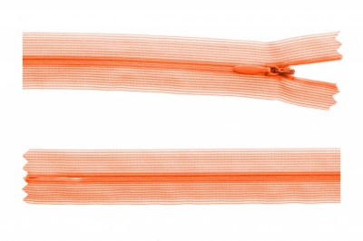 Молния потайная Т3 849, 50 см, капрон, цвет оранжевый - купить в Иваново. Цена: 8.87 руб.