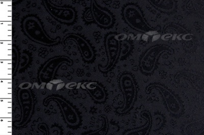 Ткань подкладочная жаккард Р14098, чёрный, 85 г/м2, шир. 150 см, 230T - купить в Иваново. Цена 168.15 руб.