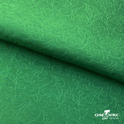Ткань жаккард королевский, 100% полиэстр 180 г/м 2, шир.150 см, цв-зеленый - купить в Иваново. Цена 293.39 руб.