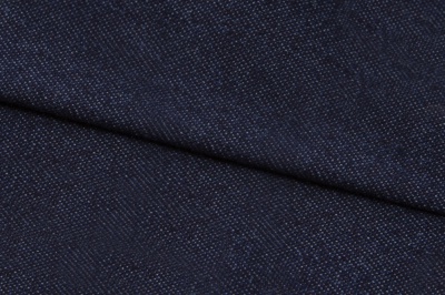 Ткань джинсовая №96, 160 гр/м2, шир.148см, цвет т.синий - купить в Иваново. Цена 350.42 руб.