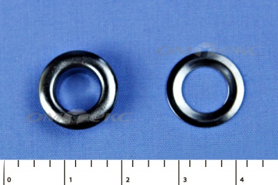 Люверсы металлические, блочка/кольцо, №5 (8 мм) упак.1000 шт- цв.никель - купить в Иваново. Цена: 392 руб.