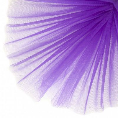 Фатин матовый 16-85, 12 гр/м2, шир.300см, цвет фиолетовый - купить в Иваново. Цена 96.31 руб.