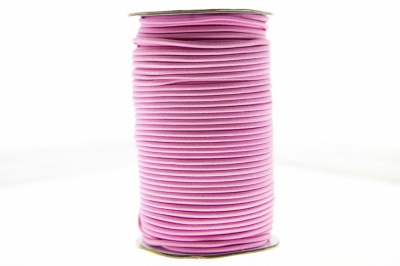 0370-1301-Шнур эластичный 3 мм, (уп.100+/-1м), цв.141- розовый - купить в Иваново. Цена: 459.62 руб.