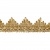 Тесьма металлизированная 0384-0240, шир. 40 мм/уп. 25+/-1 м, цвет золото - купить в Иваново. Цена: 490.74 руб.