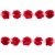 Тесьма плетеная "Рюш", упак. 9,14 м, цвет красный - купить в Иваново. Цена: 46.82 руб.