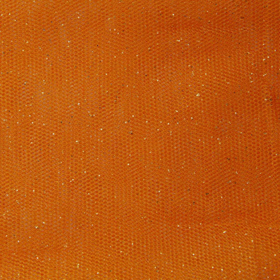 Сетка Глиттер, 24 г/м2, шир.145 см., оранжевый - купить в Иваново. Цена 118.43 руб.