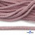 Шнур плетеный d-6 мм круглый, 70% хлопок 30% полиэстер, уп.90+/-1 м, цв.1087-розовый - купить в Иваново. Цена: 588 руб.