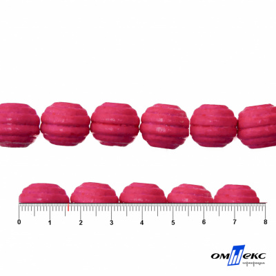 0309-Бусины деревянные "ОмТекс", 16 мм, упак.50+/-3шт, цв.023-розовый - купить в Иваново. Цена: 62.22 руб.