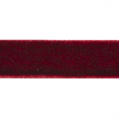Лента бархатная нейлон, шир.12 мм, (упак. 45,7м), цв.240-бордо - купить в Иваново. Цена: 396 руб.
