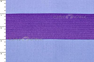 Окантовочная тесьма №0225, шир. 22 мм (в упак. 100 м), цвет фиолет - купить в Иваново. Цена: 271.60 руб.