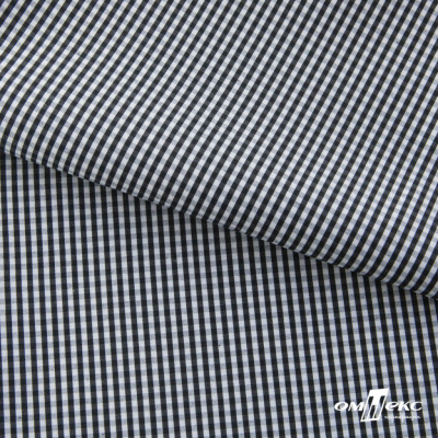 Ткань сорочечная Клетка Виши, 115 г/м2, 58% пэ,42% хл, шир.150 см, цв.6-черный, (арт.111) - купить в Иваново. Цена 306.69 руб.