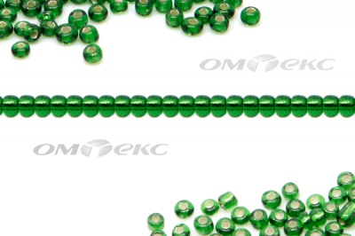 Бисер (SL) 11/0 ( упак.100 гр) цв.27В - зелёный - купить в Иваново. Цена: 53.34 руб.