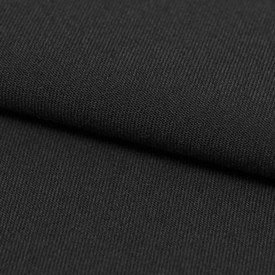 Костюмная ткань с вискозой "Рошель", 250 гр/м2, шир.150см, цвет чёрный - купить в Иваново. Цена 438.12 руб.