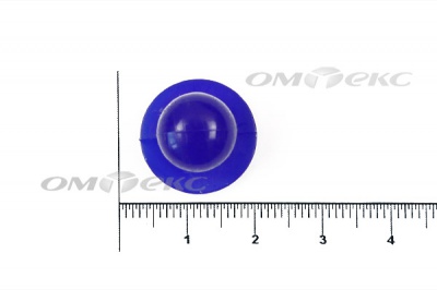 Пуговица поварская "Пукля", 10 мм, цвет синий - купить в Иваново. Цена: 5.72 руб.