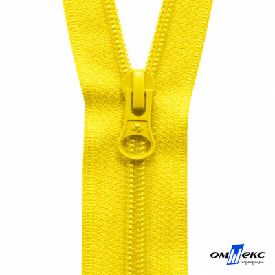 Спиральная молния Т5 131, 60 см, автомат, цвет жёлтый - купить в Иваново. Цена: 14.21 руб.