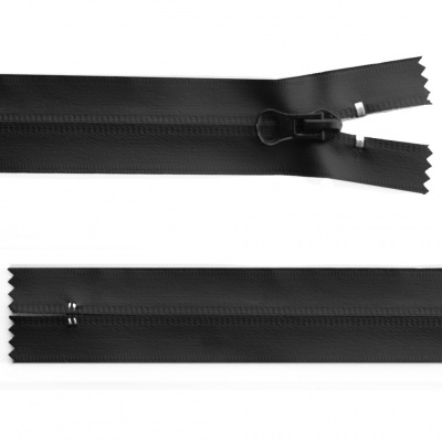 Молния водонепроницаемая PVC Т-7, 20 см, неразъемная, цвет чёрный - купить в Иваново. Цена: 21.56 руб.