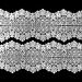 Кружево "Реснички" (Шантильи), шир. 240 мм, 75441, (уп.3 м), цв.-белый