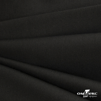 Костюмная ткань с вискозой "Диана", 260 гр/м2, шир.150см, цвет чёрный - купить в Иваново. Цена 434.07 руб.