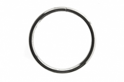 Кольцо металлическое №40 мм, цв.-никель - купить в Иваново. Цена: 4.45 руб.
