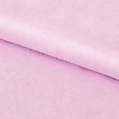 Велюр JS LIGHT 1, 220 гр/м2, шир.150 см, (3,3 м/кг), цвет бл.розовый - купить в Иваново. Цена 1 055.34 руб.