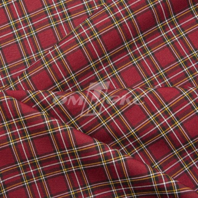 Ткань костюмная клетка 24379 2012, 230 гр/м2, шир.150см, цвет бордовый/бел/жел - купить в Иваново. Цена 545.24 руб.