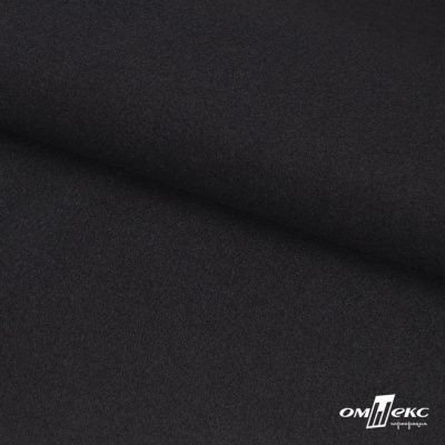 Трикотажное полотно "Монне" 100% полиэстр, 152см, 350 г/м2, чёрный, м - купить в Иваново. Цена 385 руб.